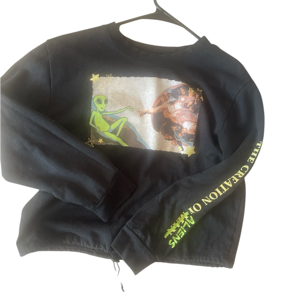 FIFTH SUN cropped sweatshirt